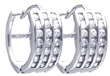 wholesale silver cz hoop earrings