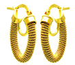 sterling silver gold plated italian hoop earrings
