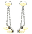 wholesale sterling silver pearl wire stud earrings