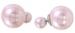 sterling silver grey faux pearl reversible earrings