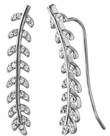 wholesale silver climbing vine earrings