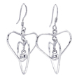 wholesale sterling silver cross and heart earrings