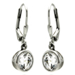 wholesale silver cz hook earrings