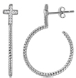 wholesale silver rope hoop earrings
