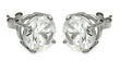 wholesale silver cz stud earrings