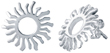 wholesale silver sun stud earrings