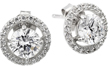wholesale sterling silver cz cluster earrings