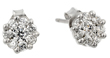 wholesale silver cluster earrings
