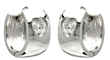wholesale silver hear cz hoop earrings