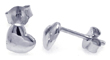 wholesale silver heart post earrings