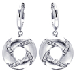 wholesale sterling silver cz hoop earrings