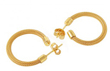 sterling silver gold plated thin hoop earrings