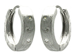 wholesale silver round cz hoop earrings