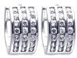 wholesale silver cz hoop earrings