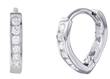 wholesale silver hinged cz huggies hoop earrings