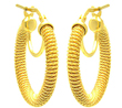 sterling silver gold plated italian hoop earrings
