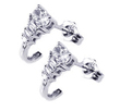 wholesale sterling silver micro pave j hook cz post stud earrings