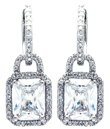 wholesale sterling silver micro pave princess earrings
