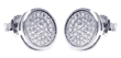 wholesale sterling silver micro pave cz stud earrings
