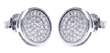 wholesale sterling silver micro pave cz stud earrings