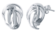 sterling silver overlapping hoop earrings