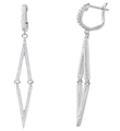 wholesale silver long thin princess earrings