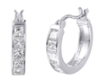 wholesale silver hoop princess earrings