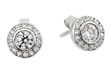 wholesale silver cz stud earrings