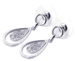 wholesale sterling silver teardrop cz stud earrings