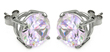 wholesale silver cz round basket set stud earrings