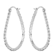 wholesale silver drop hoop earrings
