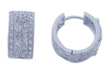 wholesale silver round filigree cz hoop earrings