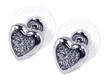 wholesale sterling silver heart cz studearrings