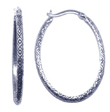 wholesale silver round cz hoop earrings