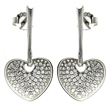 wholesale sterling silver micro pave heart cz stud earrings