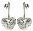 wholesale sterling silver micro pave heart cz stud earrings