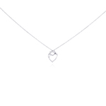 wholesale 925 sterling silver figurine heart pendant necklace