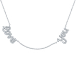 wholesale sterling silver 'love you' pendant necklace