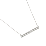 wholesale sterling silver cz 10 line pendant necklace