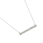 wholesale sterling silver cz 10 line pendant necklace