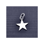 wholesale sterling silver small plain star pendant