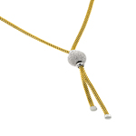 sterling silver and gold plated necklace
