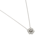 wholesale sterling silver cz cluster pendant necklace
