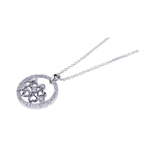 sterling silver multi heart pendant necklace