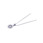 sterling silver charm solar pendant necklace