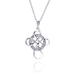 sterling silver cross round pendant necklace