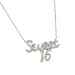 wholesale 925 sterling silver cz sweet 16 pendant necklace