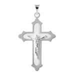 sterling silver high polish small new coptic cross pendant
