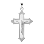sterling silver high polish small new coptic cross pendant