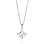 wholesale sterling silver cross cz necklace